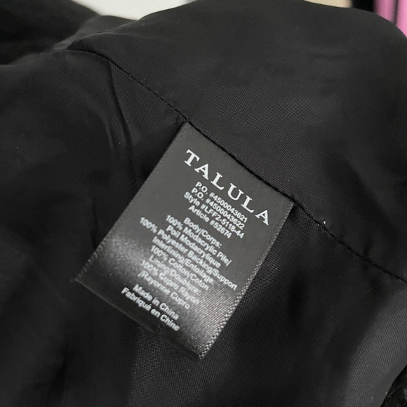 Talula faux fur coat in black - Picture 4 of 7